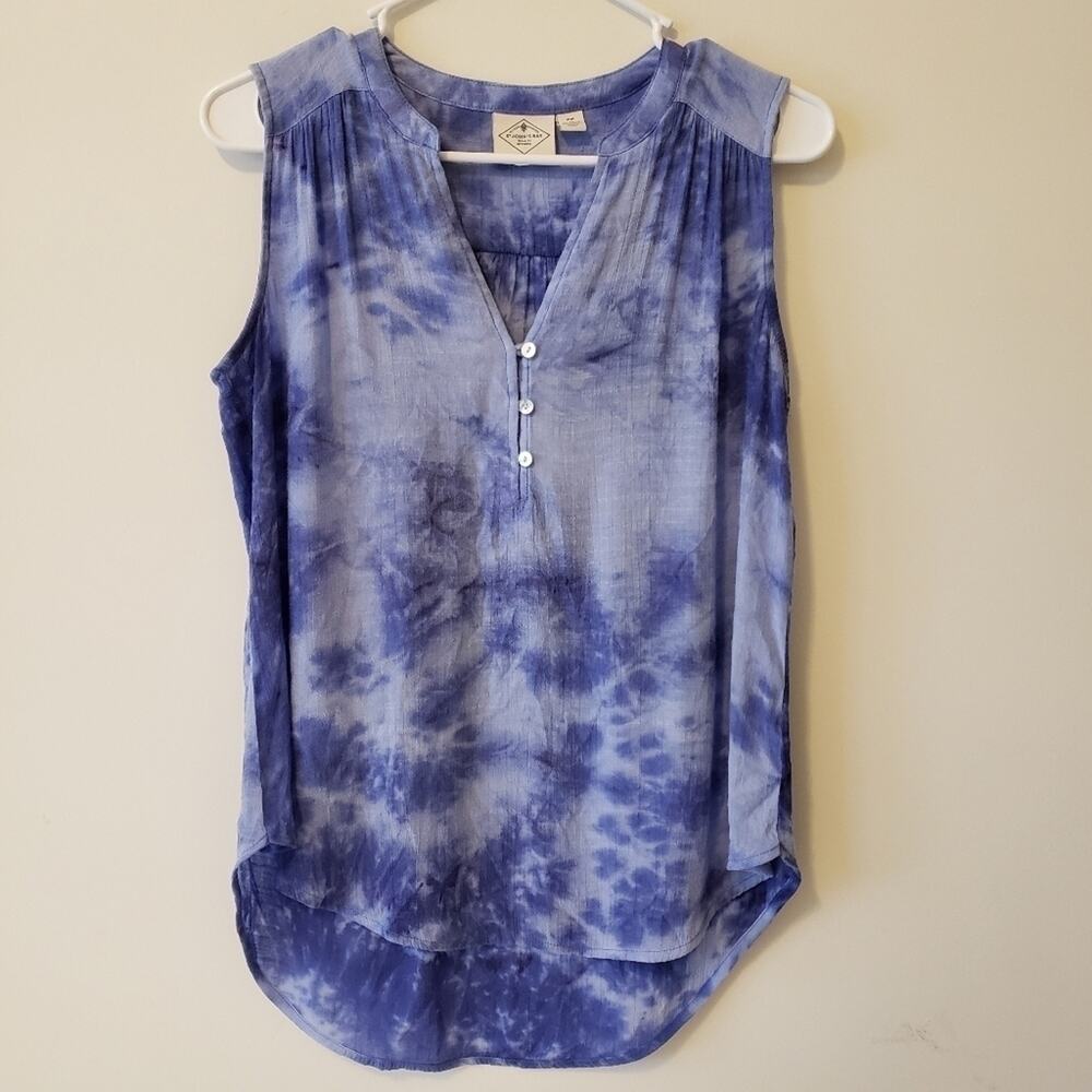 St. John's Bay Sleeveless High Low Tunic Tank Top Medium Petite
